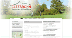 Desktop Screenshot of cleebronn.de