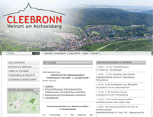 Tablet Screenshot of cleebronn.de